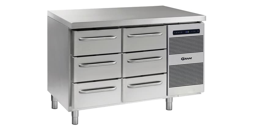 Gram Gastro 07 K 1407 CSG A Koelwerkbank 6 lades